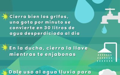 Sigue estas recomendaciones para un uso adecuado de nuestro recurso más preciado EL AGUA